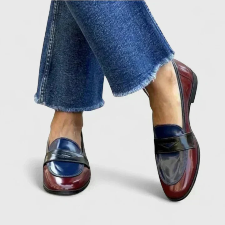 Bordeaux met blauw / 43